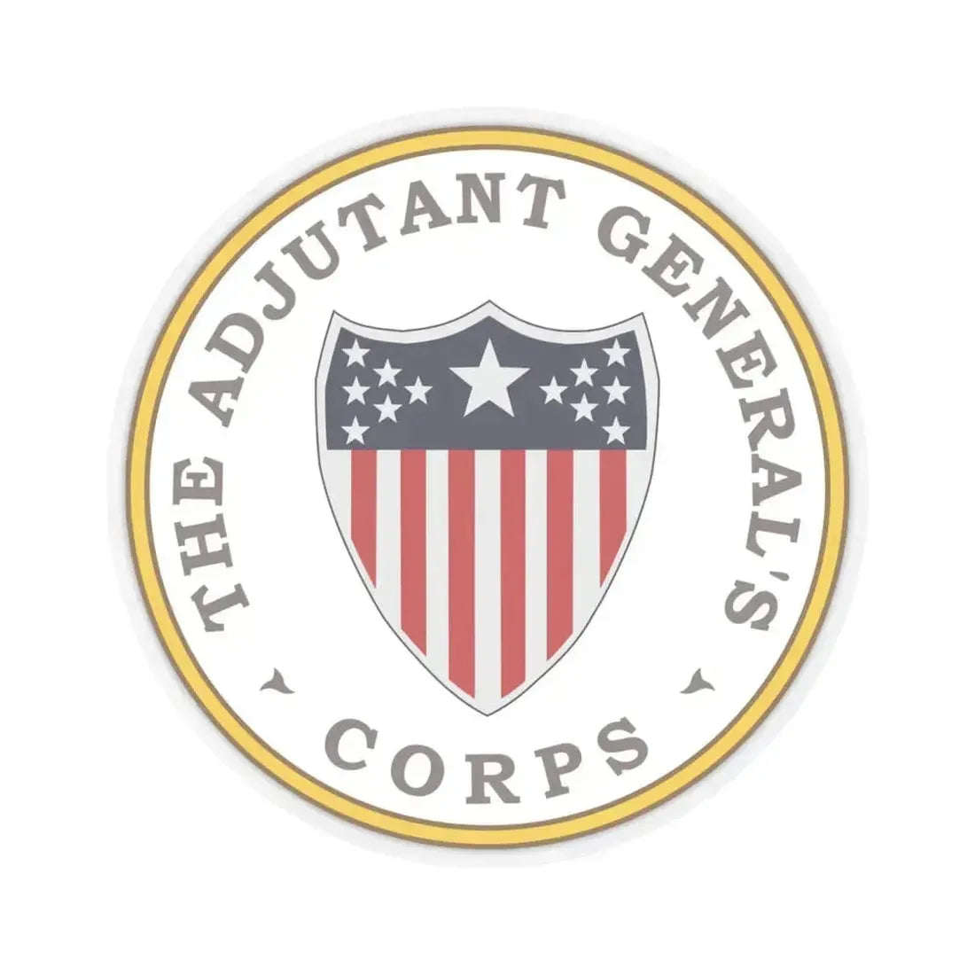 Army Adjutant Generals Corps - STICKER Vinyl Kiss-Cut Decal 6 Inch Transparent - The Sticker Space