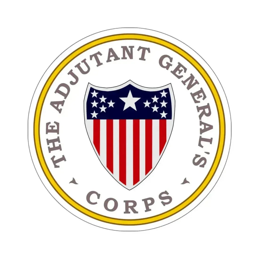 Army Adjutant Generals Corps - STICKER Vinyl Kiss-Cut Decal 6 Inch White - The Sticker Space