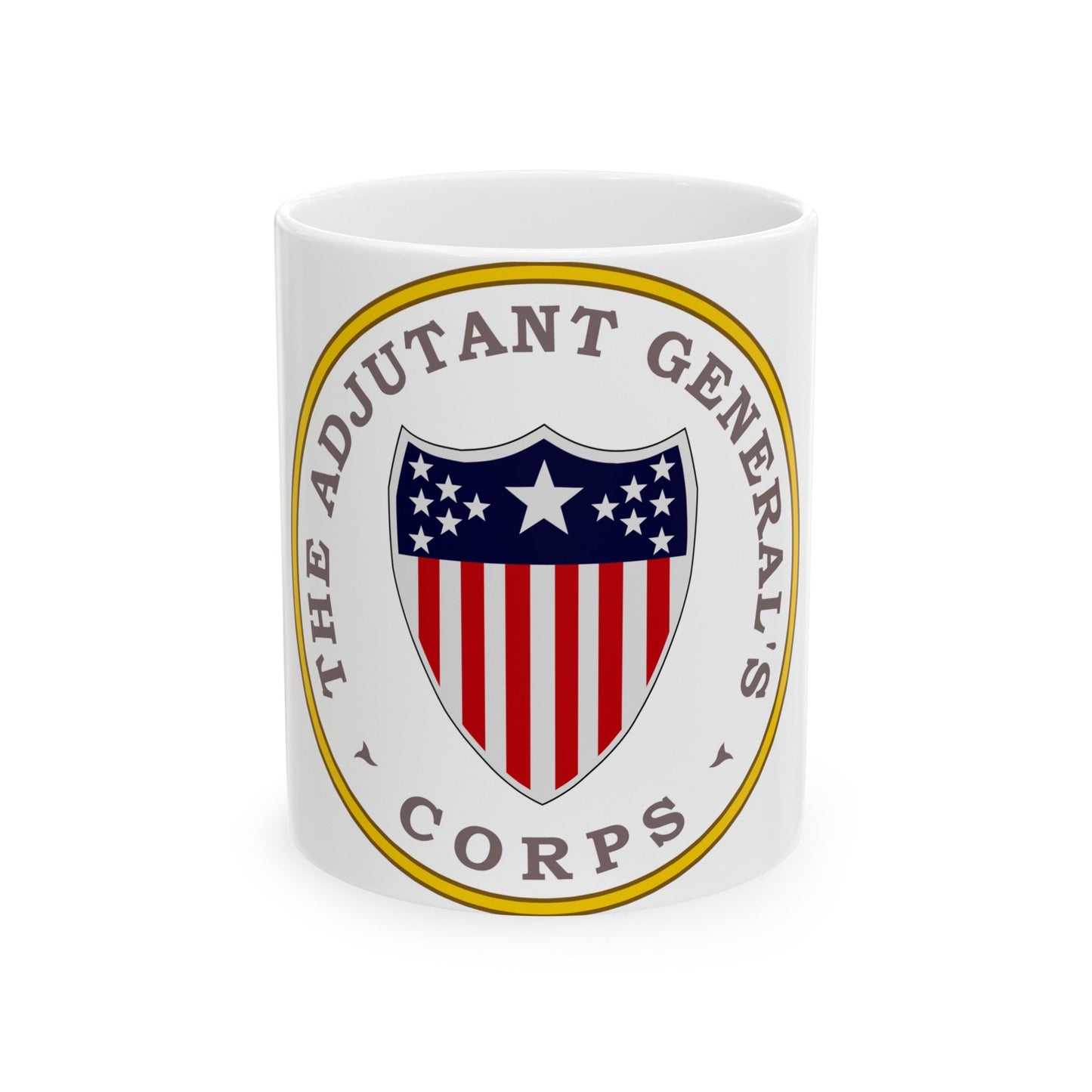 Army Adjutant Generals Corps - White Coffee Mug-11oz-The Sticker Space