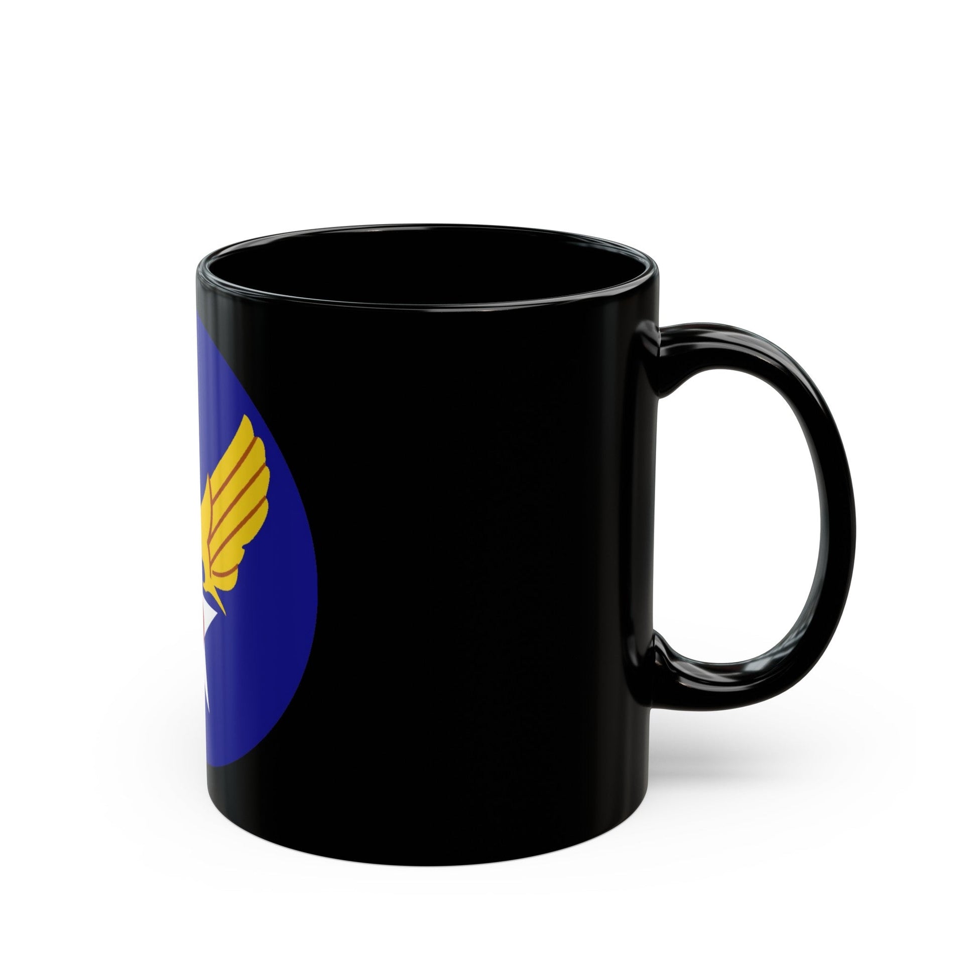 Army Air Forces Historical Insignia (U.S. Air Force) Black Coffee Mug-The Sticker Space