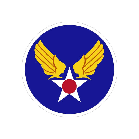 Army Air Forces Historical Insignia (U.S. Air Force) REVERSE PRINT Transparent STICKER-6" × 6"-The Sticker Space