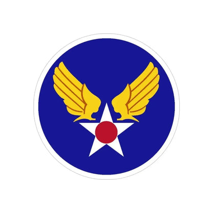 Army Air Forces Historical Insignia (U.S. Air Force) REVERSE PRINT Transparent Die-Cut STICKER 4 Inch Die-Cut Transparent - The Sticker Space