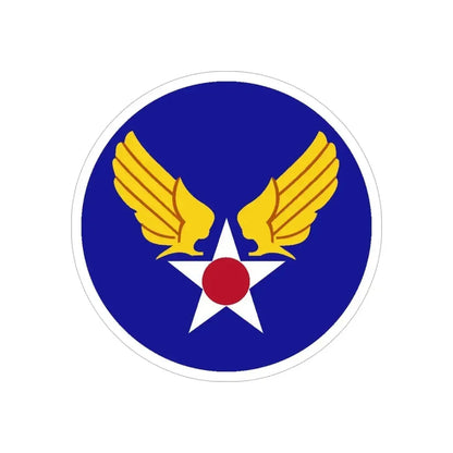 Army Air Forces Historical Insignia (U.S. Air Force) REVERSE PRINT Transparent Die-Cut STICKER 6 Inch Die-Cut Transparent - The Sticker Space