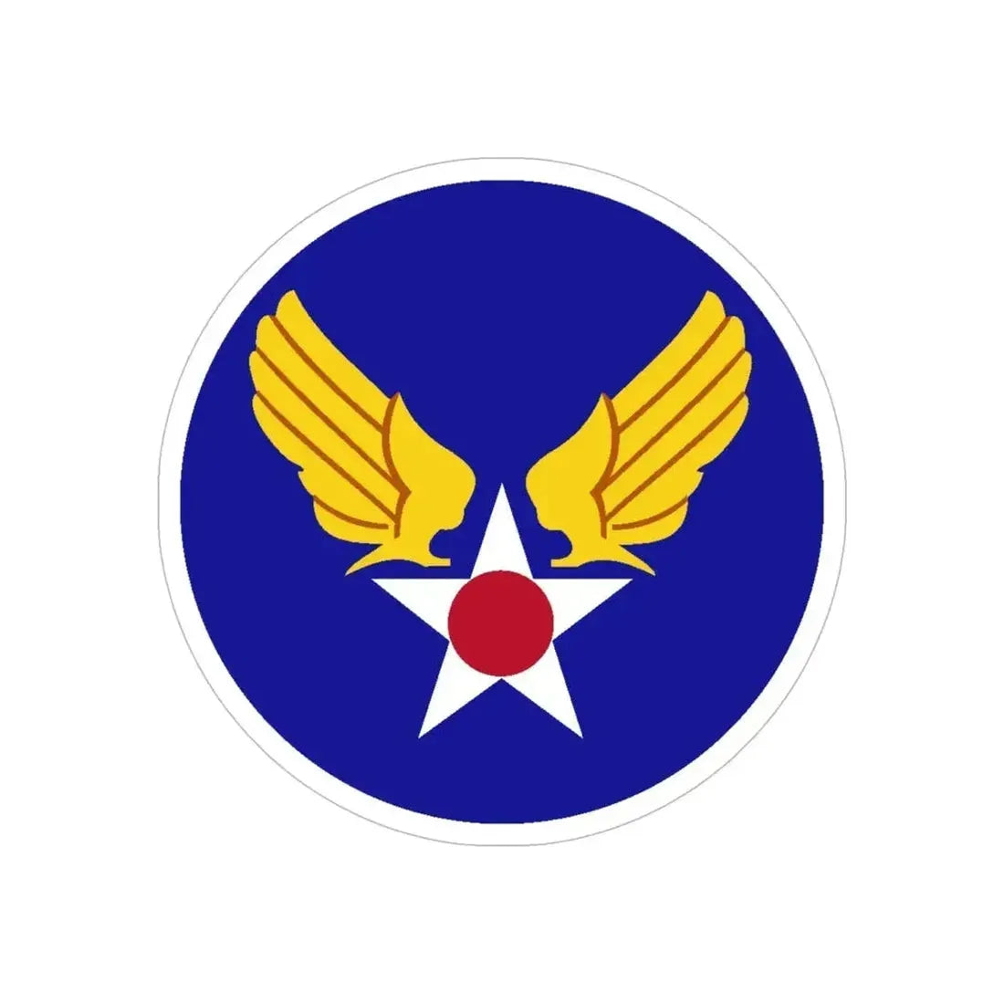 Army Air Forces Historical Insignia (U.S. Air Force) REVERSE PRINT Transparent Die-Cut STICKER - The Sticker Space