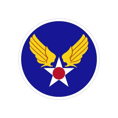 Army Air Forces Historical Insignia (U.S. Air Force) REVERSE PRINT Transparent Die-Cut STICKER - The Sticker Space