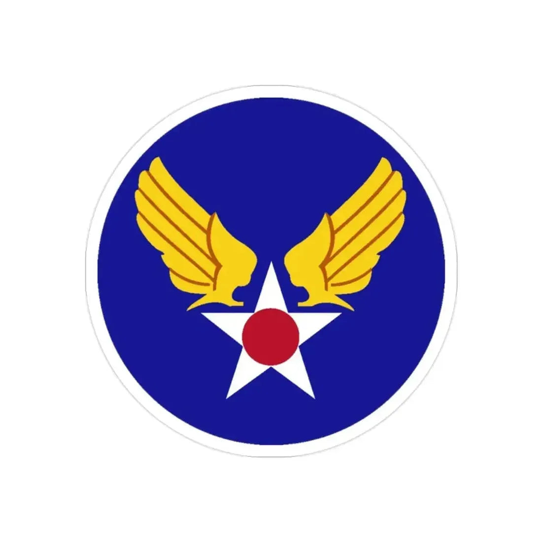 Army Air Forces Historical Insignia (U.S. Air Force) REVERSE PRINT Transparent Die-Cut STICKER - The Sticker Space