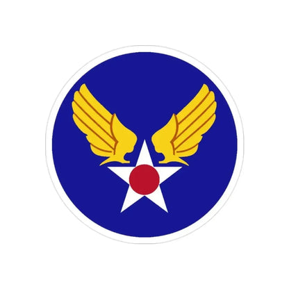 Army Air Forces Historical Insignia (U.S. Air Force) REVERSE PRINT Transparent Die-Cut STICKER - The Sticker Space