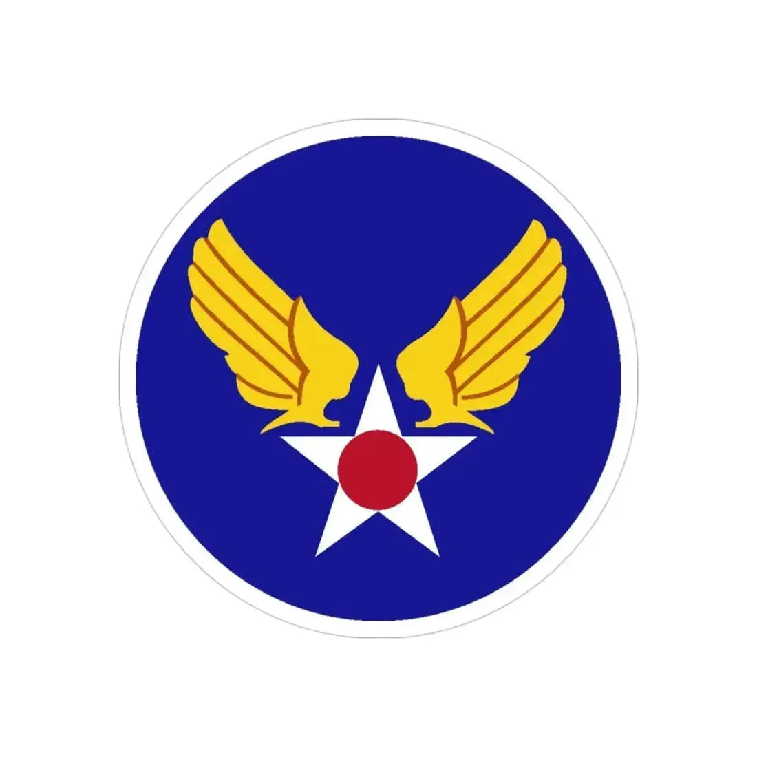 Army Air Forces Historical Insignia (U.S. Air Force) REVERSE PRINT Transparent Die-Cut STICKER - The Sticker Space