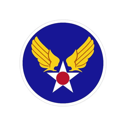 Army Air Forces Historical Insignia (U.S. Air Force) REVERSE PRINT Transparent Die-Cut STICKER - The Sticker Space