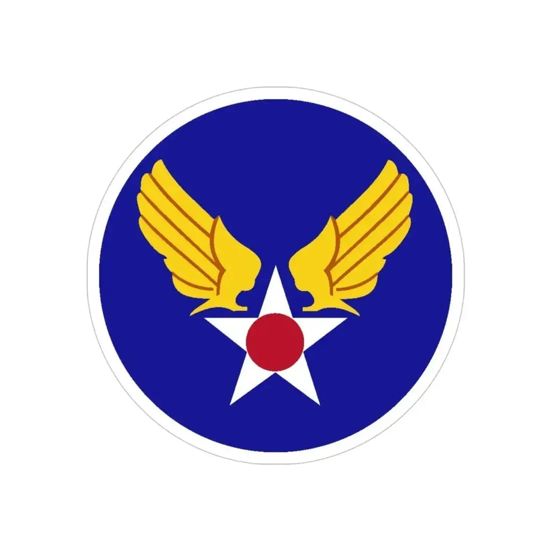 Army Air Forces Historical Insignia (U.S. Air Force) REVERSE PRINT Transparent Die-Cut STICKER - The Sticker Space