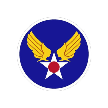 Army Air Forces Historical Insignia (U.S. Air Force) REVERSE PRINT Transparent Die-Cut STICKER - The Sticker Space
