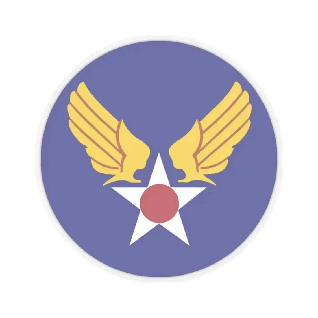 Army Air Forces Historical Insignia (U.S. Air Force) STICKER Vinyl Kiss-Cut Decal 2 Inch Transparent - The Sticker Space