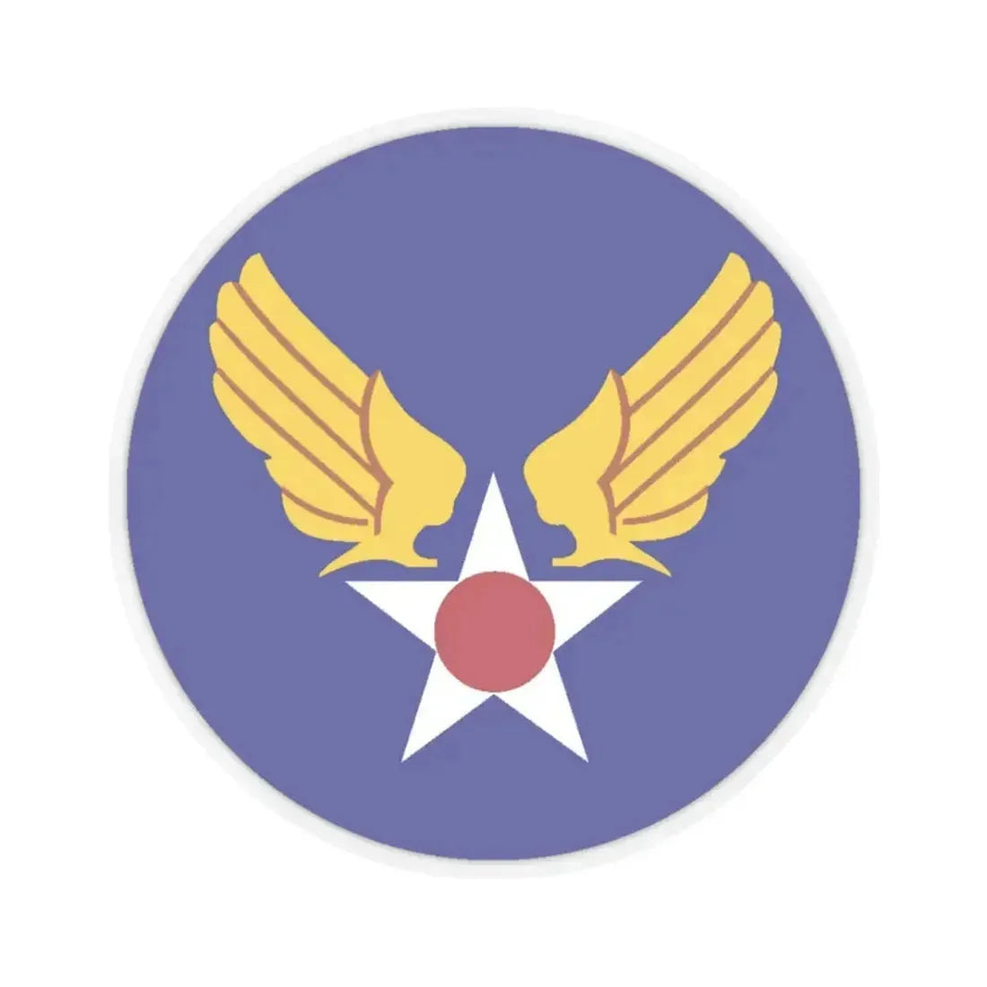 Army Air Forces Historical Insignia (U.S. Air Force) STICKER Vinyl Kiss-Cut Decal 3 Inch Transparent - The Sticker Space