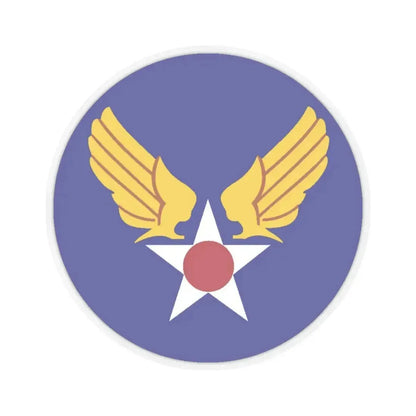 Army Air Forces Historical Insignia (U.S. Air Force) STICKER Vinyl Kiss-Cut Decal 3 Inch Transparent - The Sticker Space
