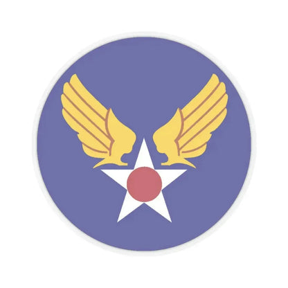 Army Air Forces Historical Insignia (U.S. Air Force) STICKER Vinyl Kiss-Cut Decal 4 Inch Transparent - The Sticker Space