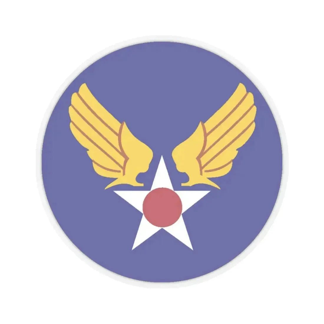 Army Air Forces Historical Insignia (U.S. Air Force) STICKER Vinyl Kiss-Cut Decal 6 Inch Transparent - The Sticker Space