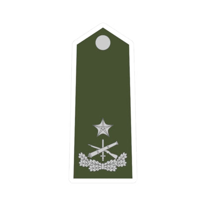 Army ALB OF 01b (Albania) (Military Rank) STICKER Vinyl Kiss-Cut Decal 2 Inch White - The Sticker Space