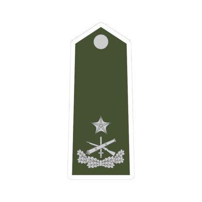 Army ALB OF 01b (Albania) (Military Rank) STICKER Vinyl Kiss-Cut Decal 3 Inch White - The Sticker Space