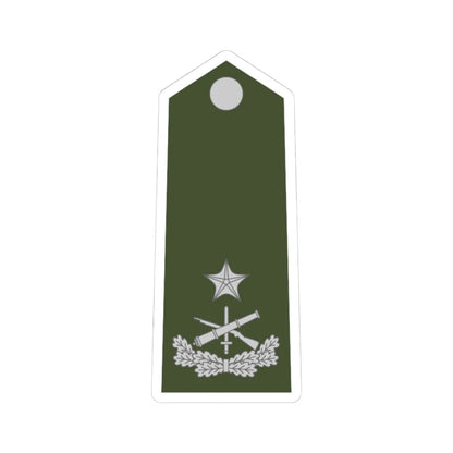 Army ALB OF 01b (Albania) (Military Rank) STICKER Vinyl Kiss-Cut Decal 4 Inch White - The Sticker Space
