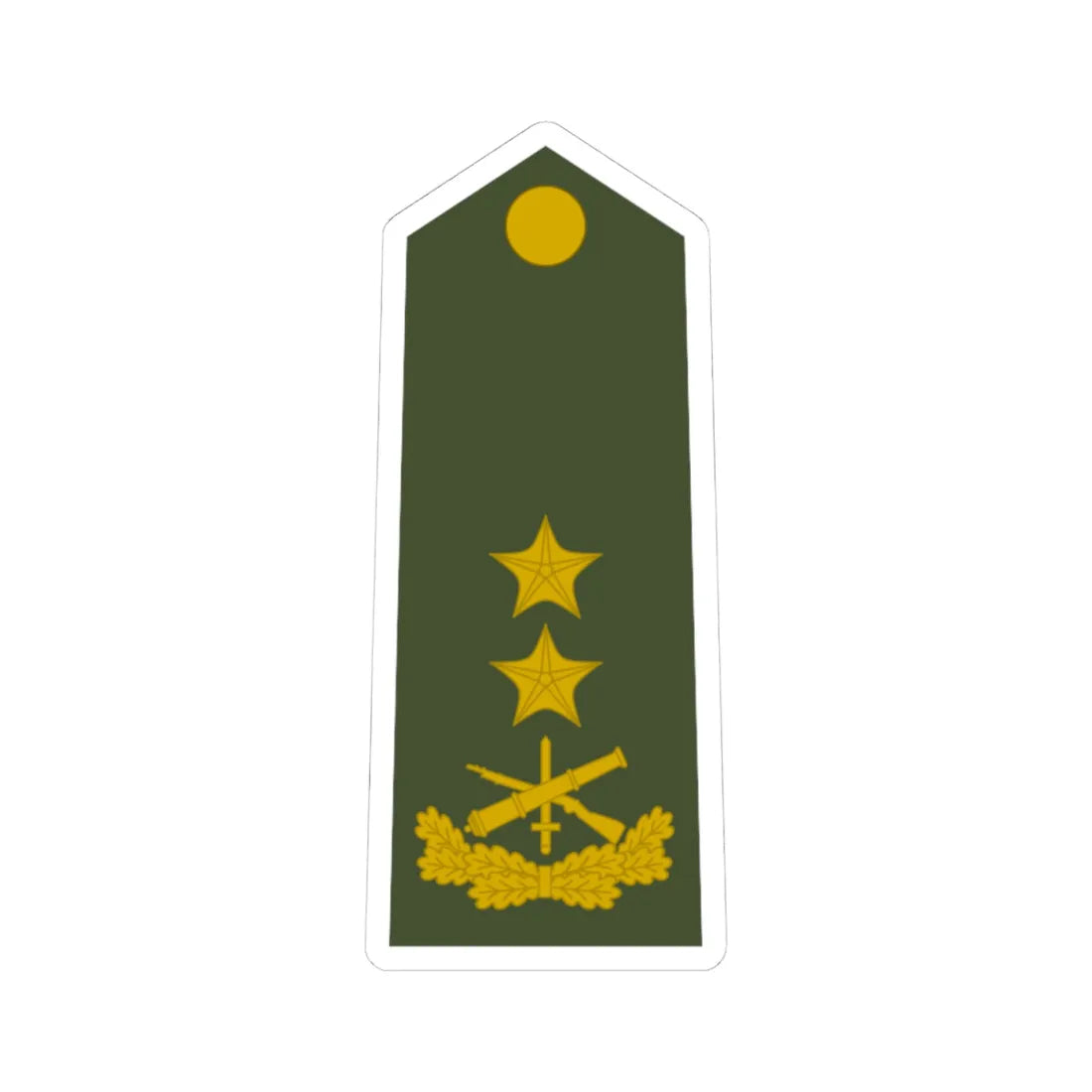 Army ALB OF 04 (Albania) (Military Rank) STICKER Vinyl Kiss-Cut Decal 4 Inch White - The Sticker Space