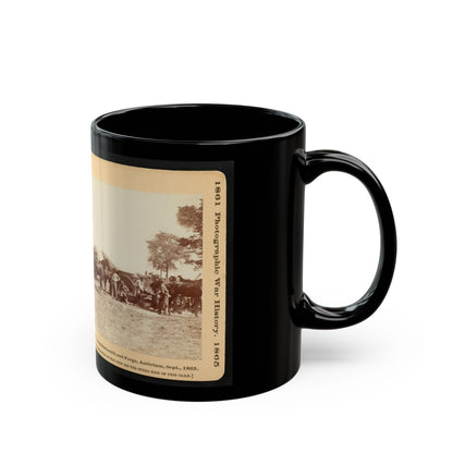 Army Blacksmith And Forge, Antietam, Sept., 1862 (U.S. Civil War) Black Coffee Mug