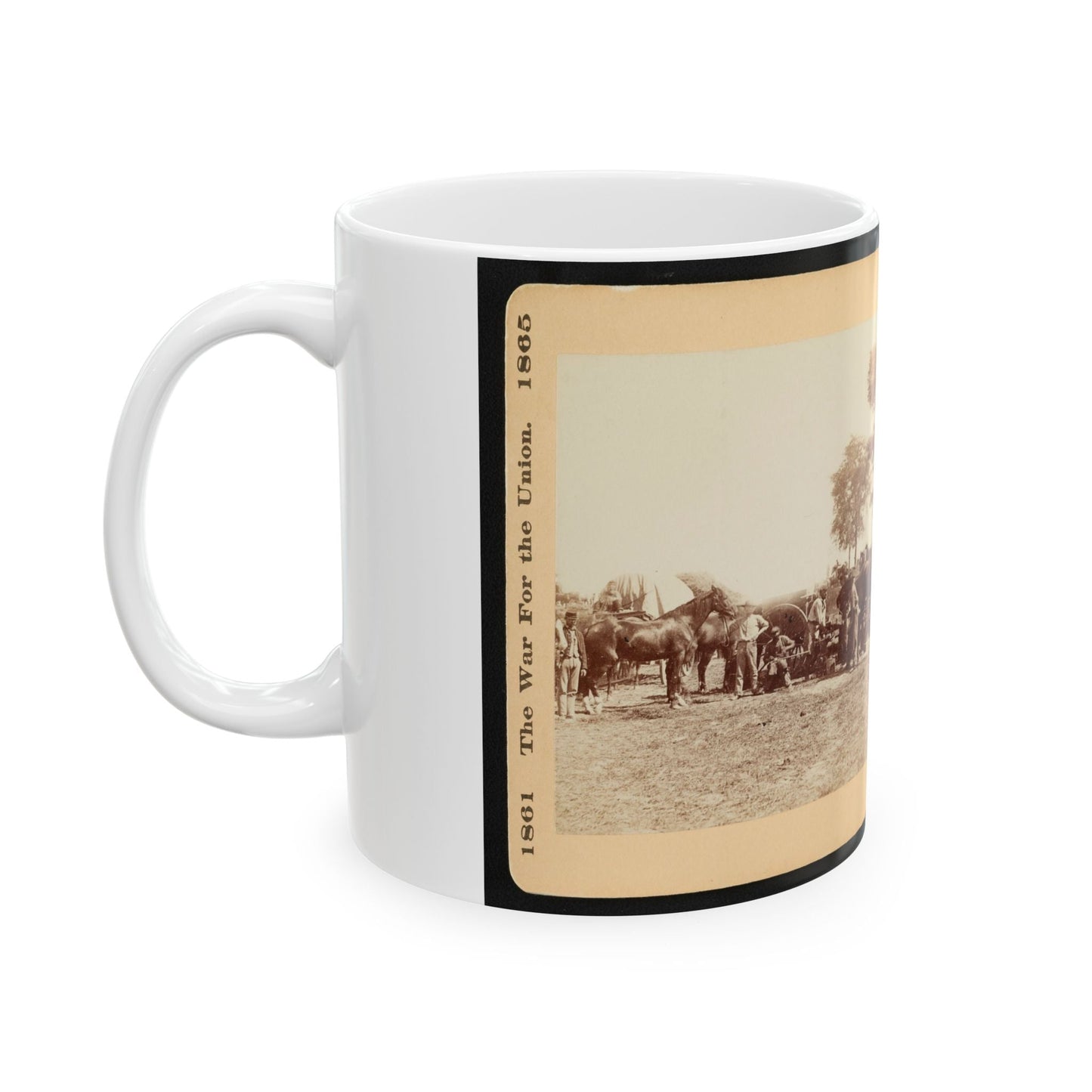 Army Blacksmith And Forge, Antietam, Sept., 1862 (U.S. Civil War) White Coffee Mug