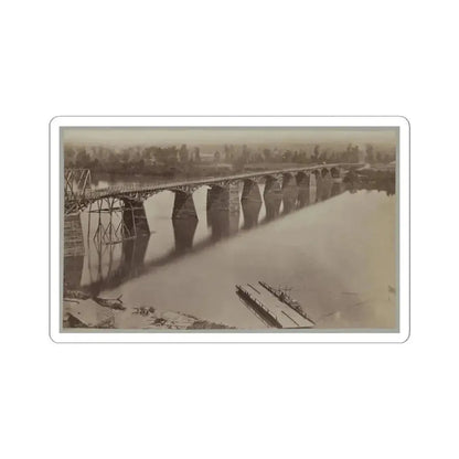 Army Bridge Across the Tennessee River at Chattanooga, L8121 (U.S. Civil War) STICKER Vinyl Kiss-Cut Decal 3 Inch White - The Sticker Space