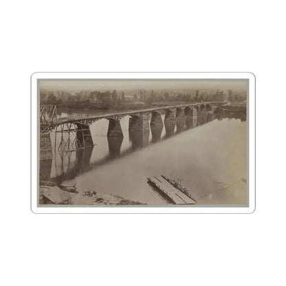Army Bridge Across the Tennessee River at Chattanooga, L8121 (U.S. Civil War) STICKER Vinyl Kiss-Cut Decal 6 Inch White - The Sticker Space