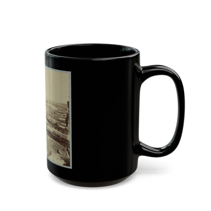 Army Bridge, Chattanooga, 1864(2) (U.S. Civil War) Black Coffee Mug-The Sticker Space