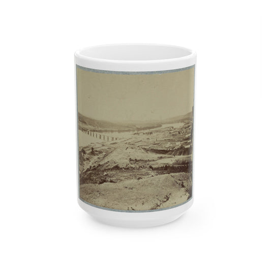 Army Bridge, Chattanooga, 1864(2) (U.S. Civil War) White Coffee Mug-15oz-The Sticker Space