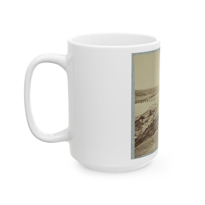 Army Bridge, Chattanooga, 1864(2) (U.S. Civil War) White Coffee Mug-The Sticker Space