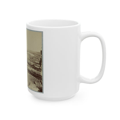 Army Bridge, Chattanooga, 1864(2) (U.S. Civil War) White Coffee Mug-The Sticker Space