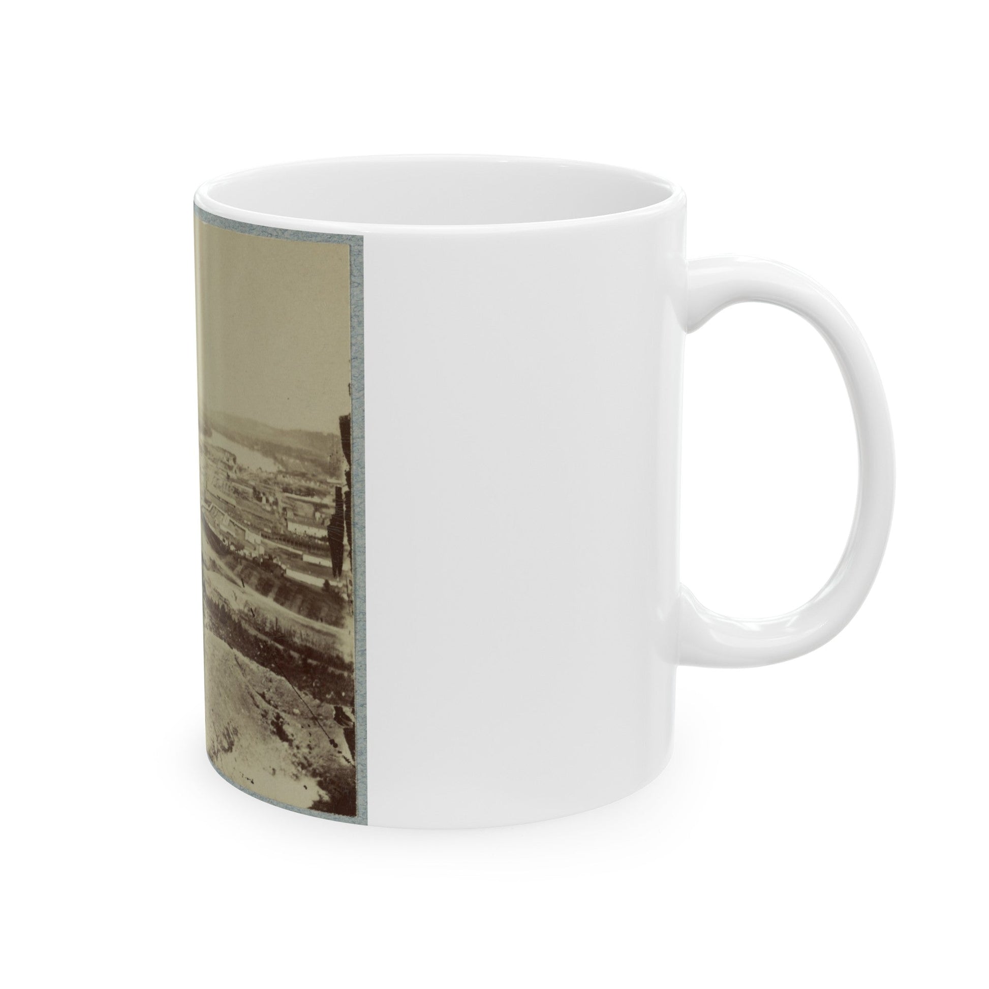 Army Bridge, Chattanooga, 1864(2) (U.S. Civil War) White Coffee Mug-The Sticker Space