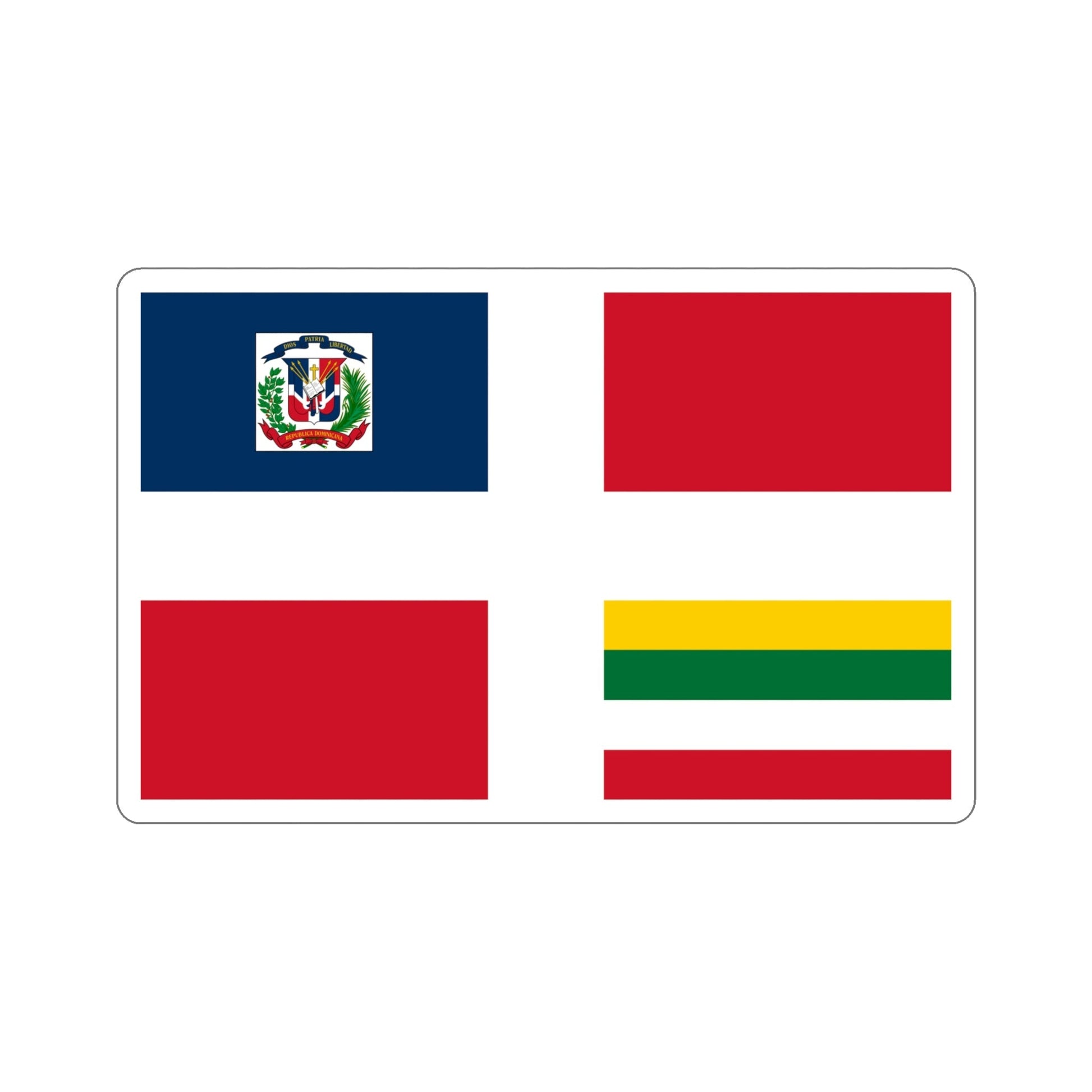 Army Flag of the Dominican Republic STICKER Vinyl Die-Cut Decal-5 Inch-The Sticker Space