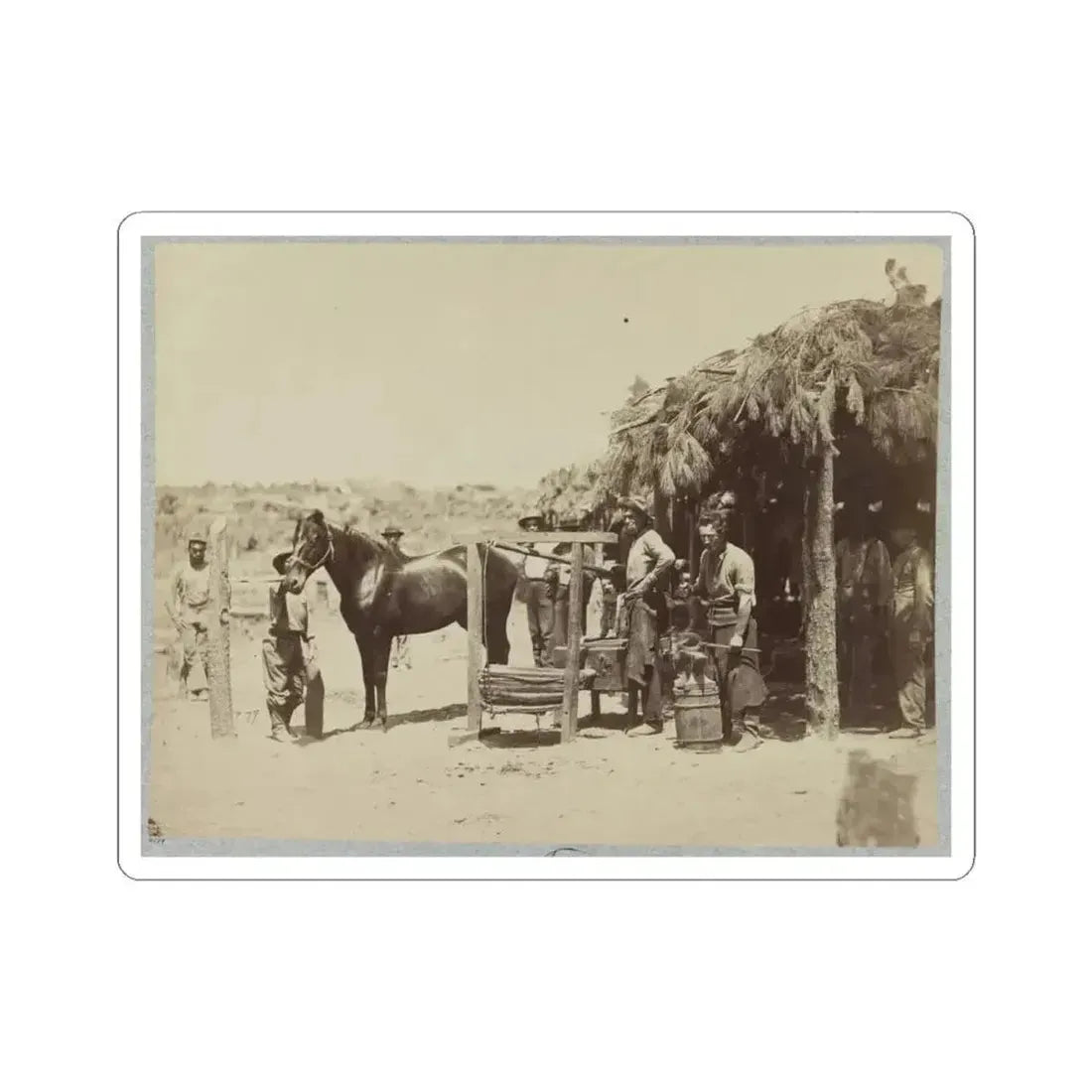 Army Forge in Front of Petersburg, Va. (U.S. Civil War) STICKER Vinyl Kiss-Cut Decal 6 Inch White - The Sticker Space