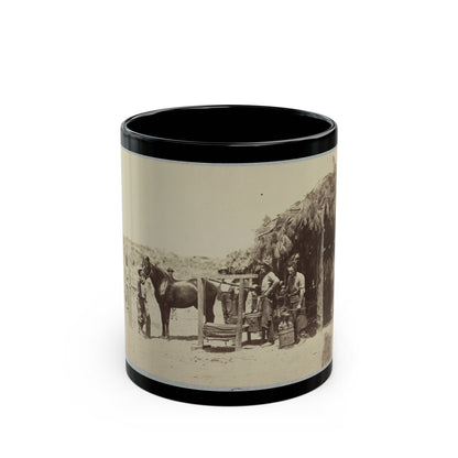 Army Forge In Front Of Petersburg, Va. (U.S. Civil War) Black Coffee Mug