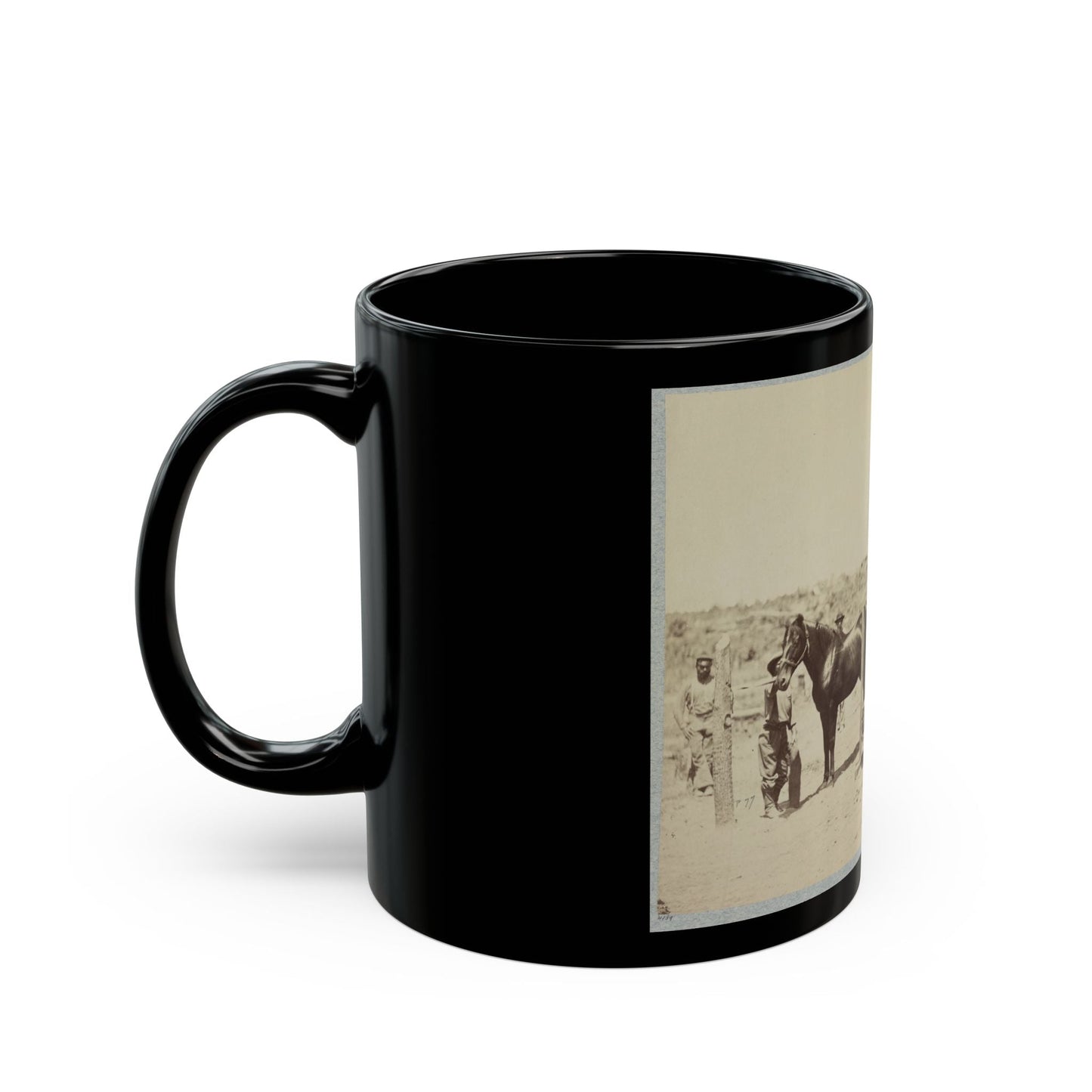 Army Forge In Front Of Petersburg, Va. (U.S. Civil War) Black Coffee Mug