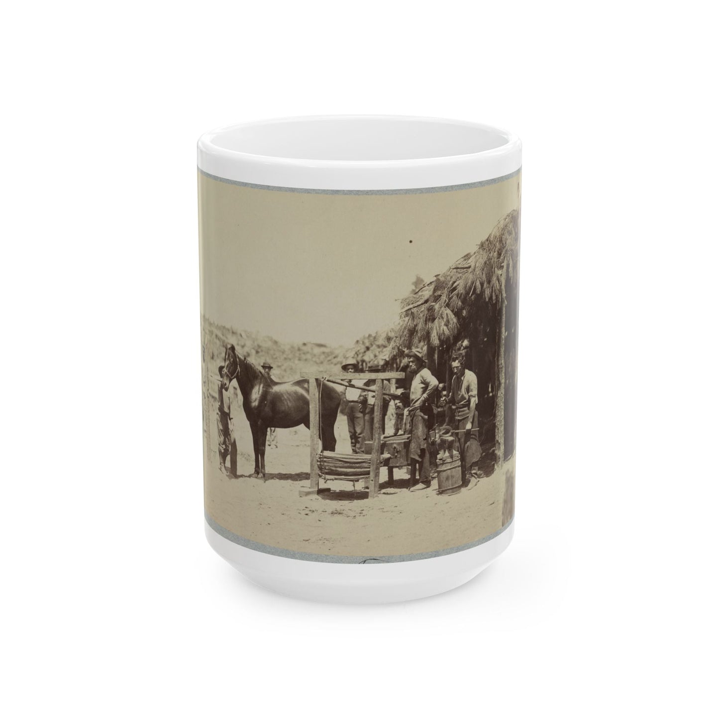 Army Forge In Front Of Petersburg, Va. (U.S. Civil War) White Coffee Mug