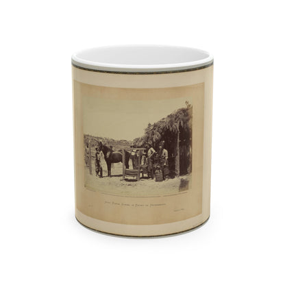 Army Forge Scene, In Front Of Petersburg (U.S. Civil War) White Coffee Mug