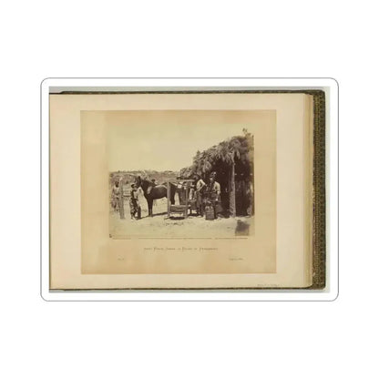 Army Forge Scene, in Front of Petersburg (U.S. Civil War) STICKER Vinyl Kiss-Cut Decal 6 Inch White - The Sticker Space