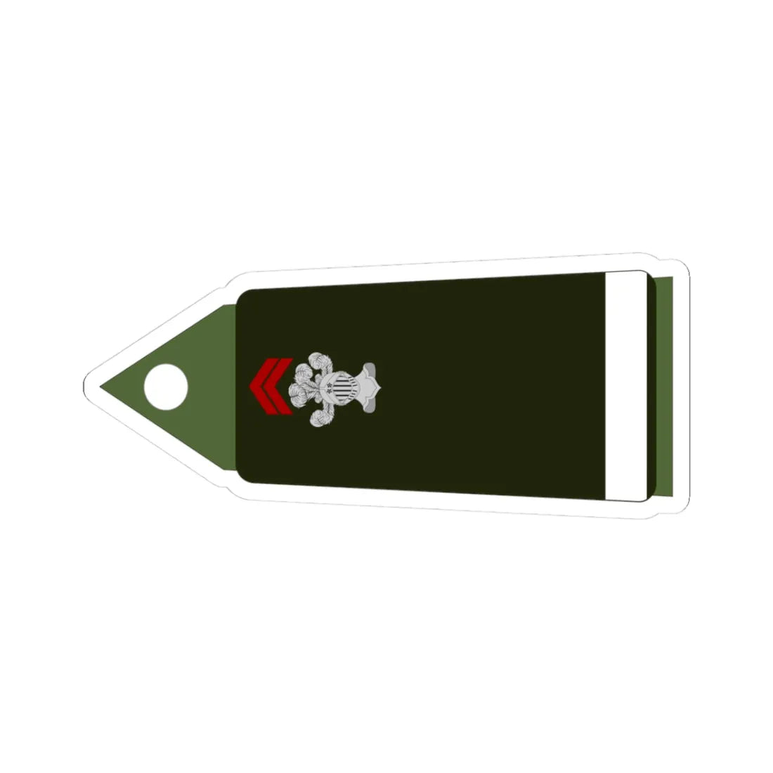 Army FRA OF 01B ROTATION CAVALRY (Military Rank) STICKER Vinyl Kiss-Cut Decal 3 Inch White - The Sticker Space