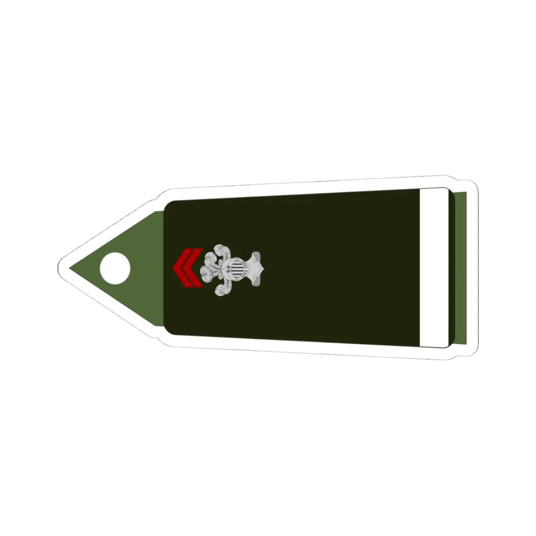 Army FRA OF 01B ROTATION CAVALRY (Military Rank) STICKER Vinyl Kiss-Cut Decal 4 Inch White - The Sticker Space