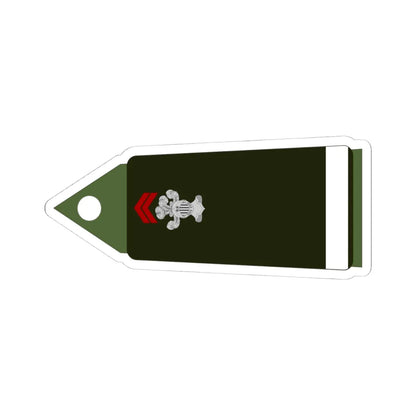 Army FRA OF 01B ROTATION CAVALRY (Military Rank) STICKER Vinyl Kiss-Cut Decal 4 Inch White - The Sticker Space