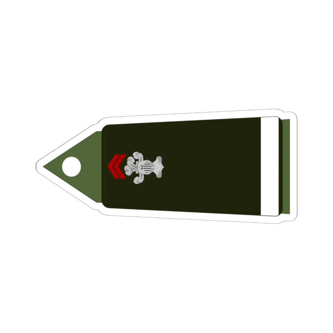 Army FRA OF 01B ROTATION CAVALRY (Military Rank) STICKER Vinyl Kiss-Cut Decal 6 Inch White - The Sticker Space