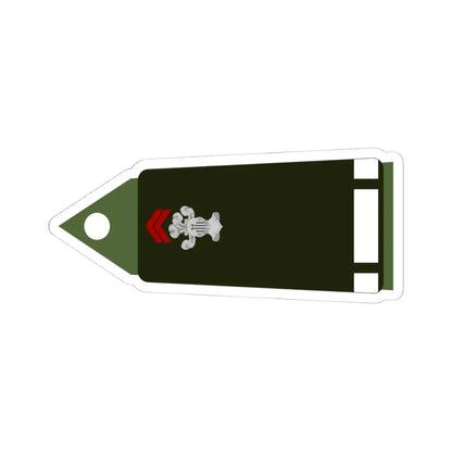 Army FRA OF 01C ROTATION CAVALRY (Military Rank) STICKER Vinyl Kiss-Cut Decal 4 Inch White - The Sticker Space