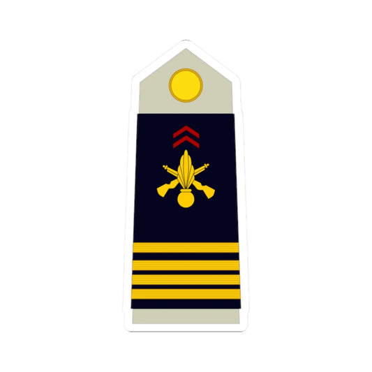 Army FRA OF 03 (Military Rank) STICKER Vinyl Kiss-Cut Decal 2 Inch White - The Sticker Space