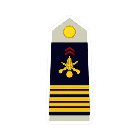 Army FRA OF 05 (Military Rank) STICKER Vinyl Kiss-Cut Decal 2 Inch White - The Sticker Space