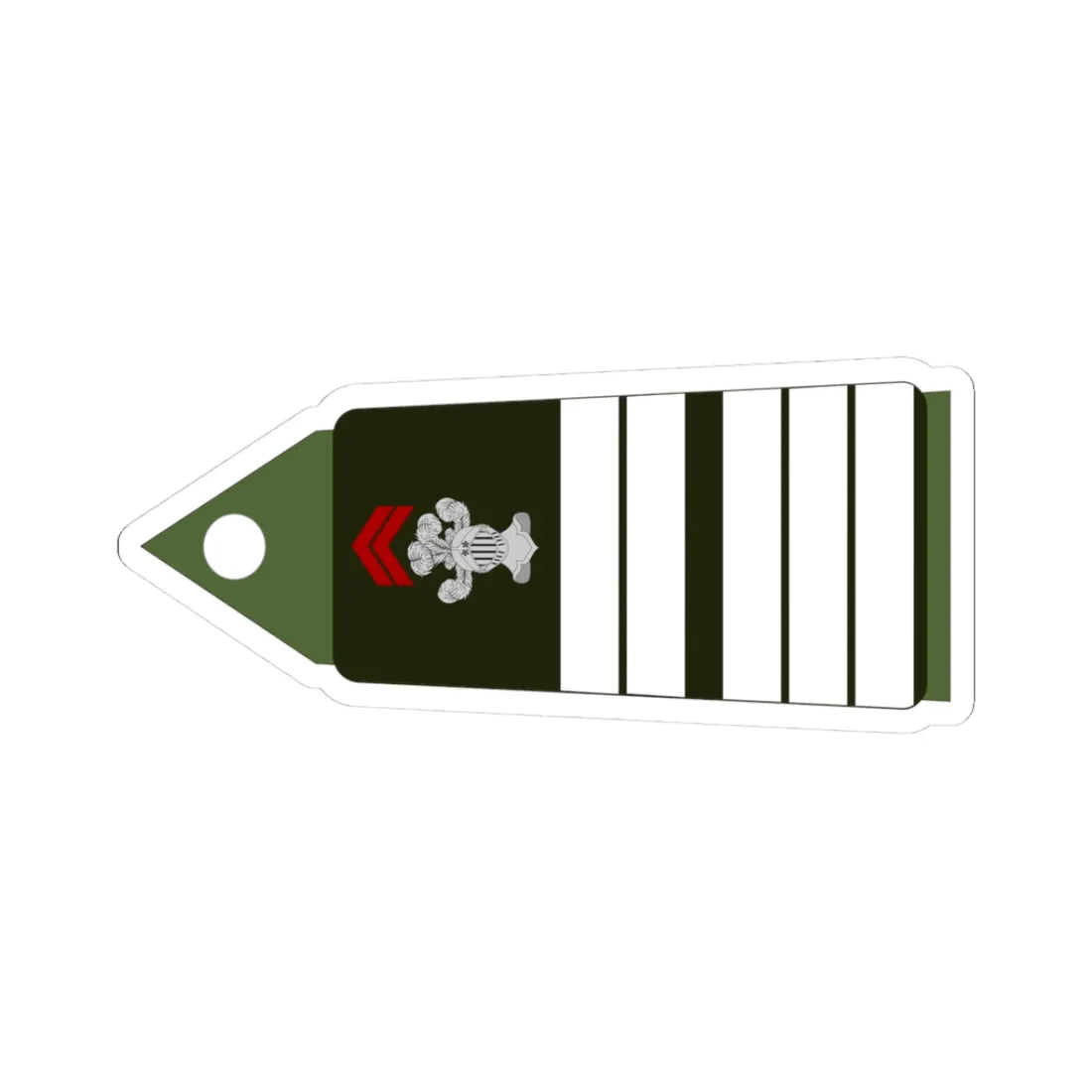 Army FRA OF 05 ROTATION CAVALRY (Military Rank) STICKER Vinyl Kiss-Cut Decal 3 Inch White - The Sticker Space