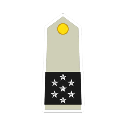 Army FRA OF 10 (Military Rank) STICKER Vinyl Kiss-Cut Decal 2 Inch White - The Sticker Space