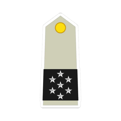 Army FRA OF 10 (Military Rank) STICKER Vinyl Kiss-Cut Decal 3 Inch White - The Sticker Space